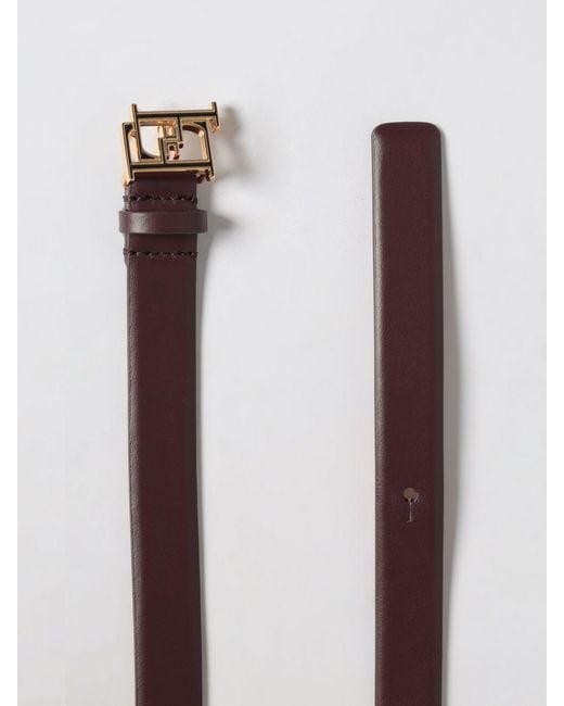 Elisabetta Franchi Brown Leather Belt