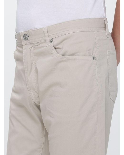 Brooksfield Natural Cotton Slim Fit Trousers for men