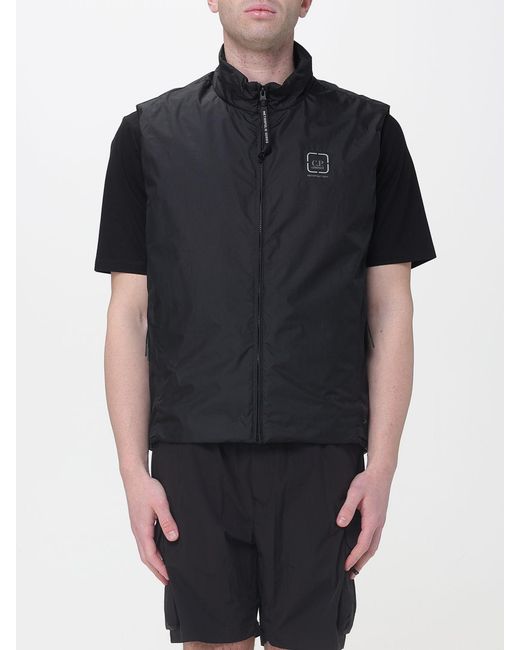 C P Company Black Metropolis Pertex Gilet for men