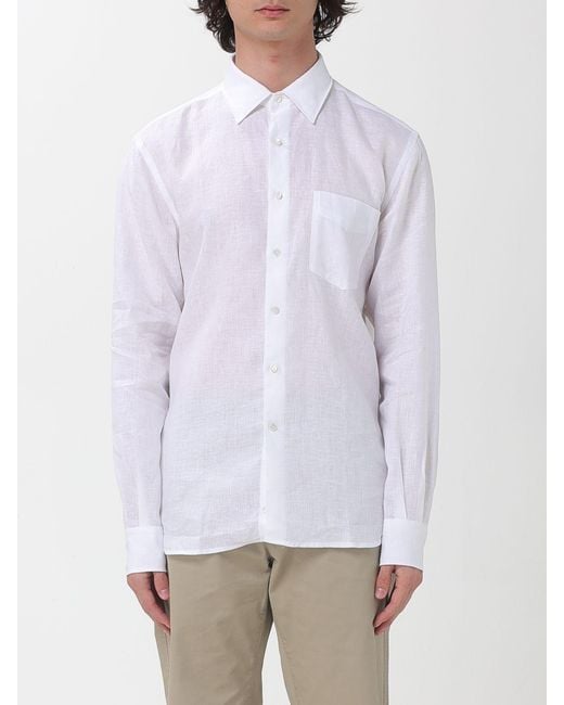 Aspesi White Linen Shirt for men