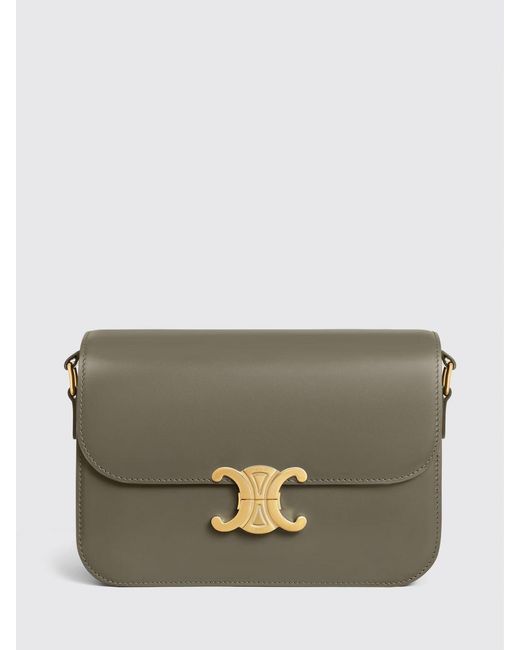 Borsa Triomphe Classique di Céline in Green