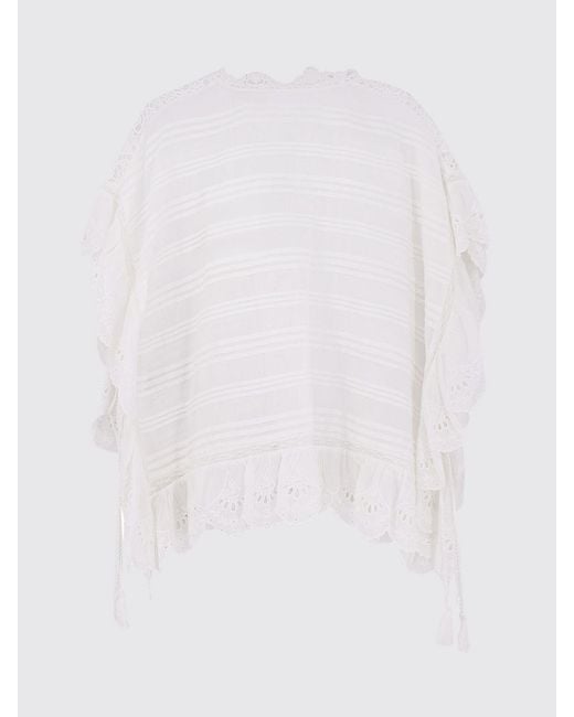 Isabel Marant White Embroidered Cotton Top