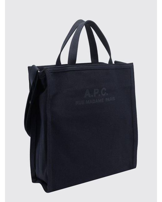 A.P.C. Blue Shoulder Bag for men