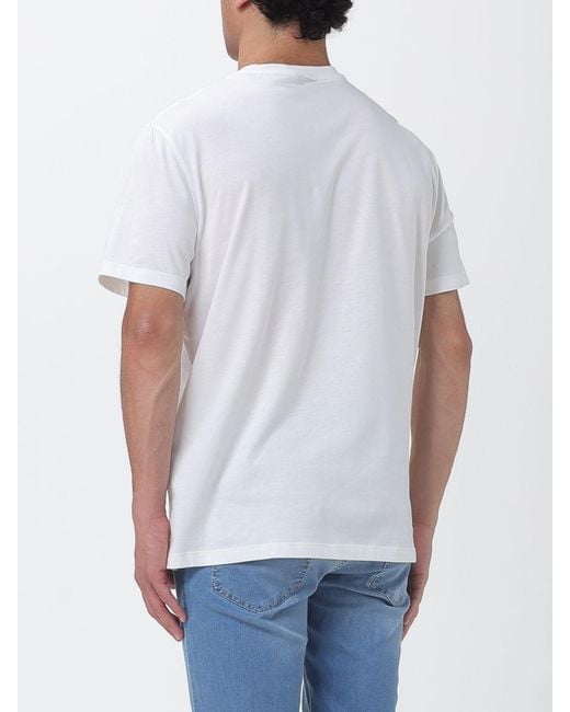 ARMANI EXCHANGE White Crew Neck T-Shirt With Logo for men