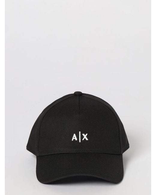 ARMANI EXCHANGE Black Hat for men
