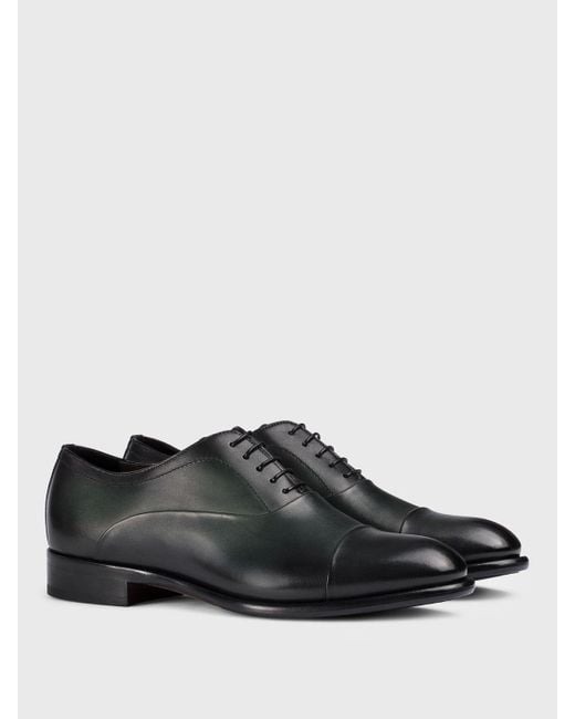 Zapatos De Cordones Hombre Doucal's de hombre de color Black
