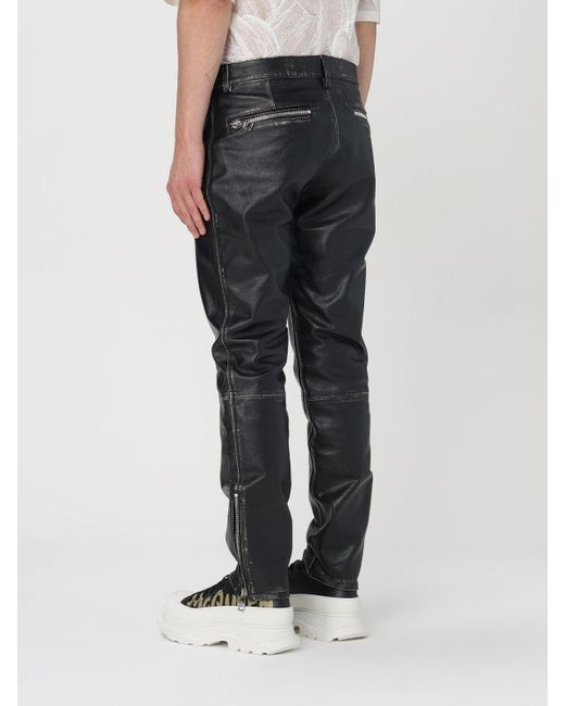 Pantalone di Alexander McQueen in Black da Uomo