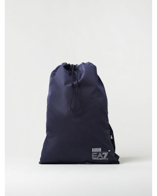 EA7 Blue Backpack for men