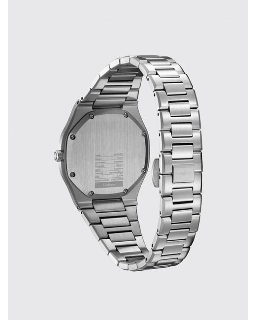 D1 Milano White Mellow Stainless Steel Automatic Watch for men
