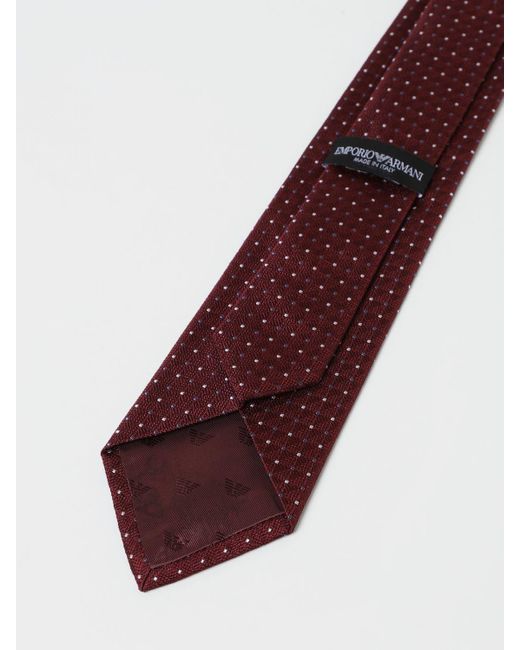 Emporio Armani Red Tie for men