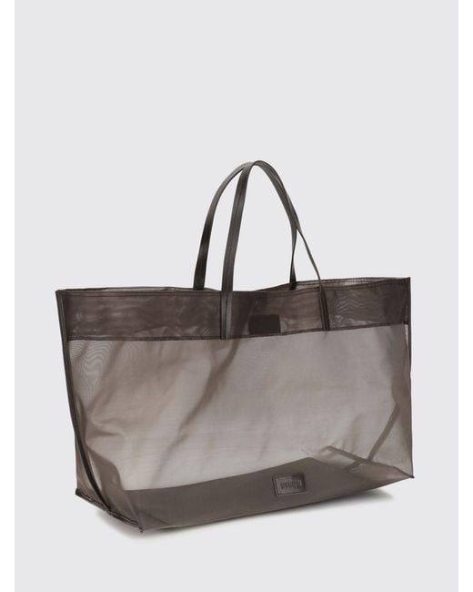 Staud Gray Christos Large Mesh Nylon Bag