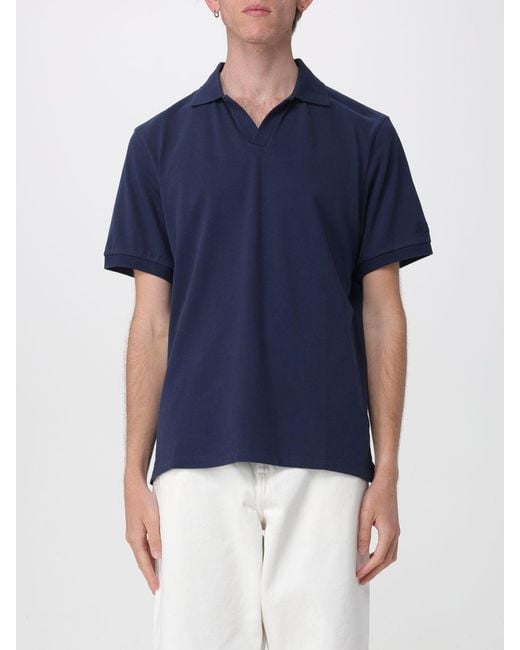 Mc2 Saint Barth Blue Cotton Polo Shirt for men