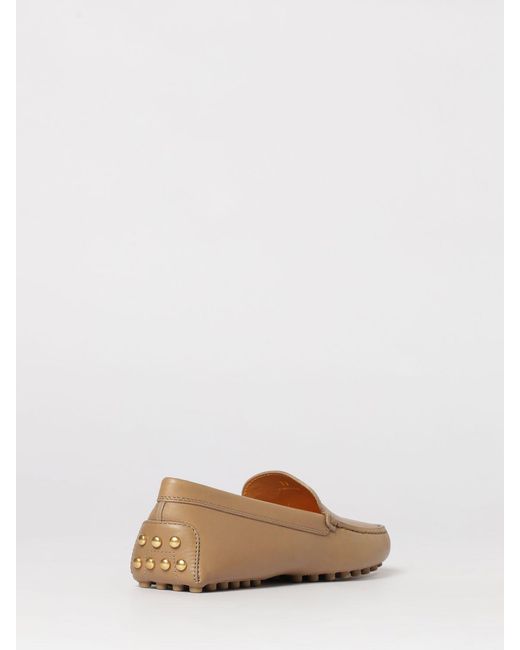 Tod's Natural Leather Driving Loafer