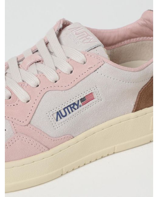 Autry Natural Medalist Suede Sneakers