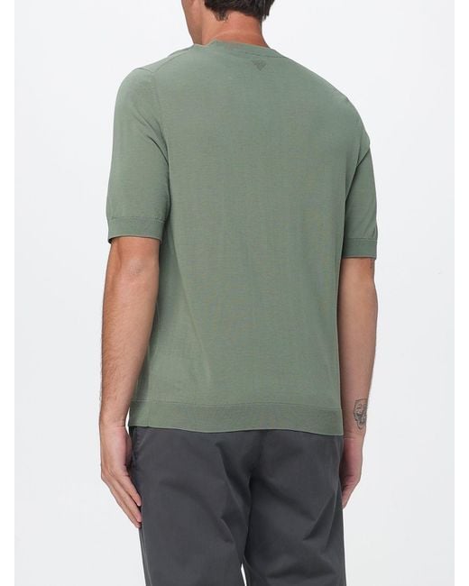 Ballantyne Green Cotton Knit Top for men