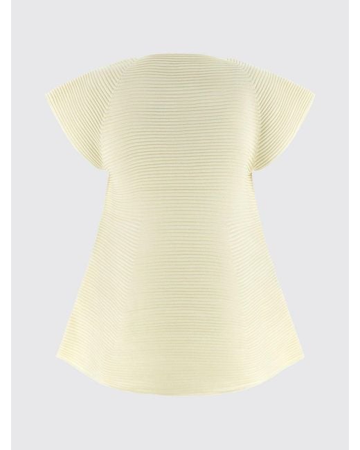 Issey Miyake Natural A-Line Short-Sleeved Jersey Mini Dress