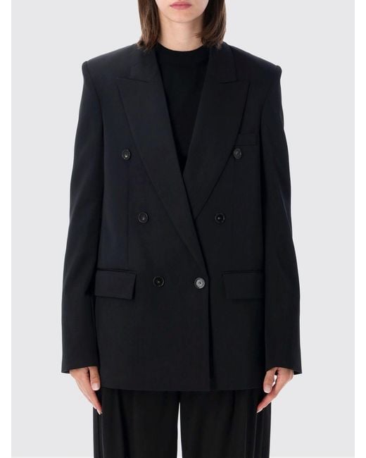 Stella McCartney Blue Double-Breasted Relaxed Fit Blazer