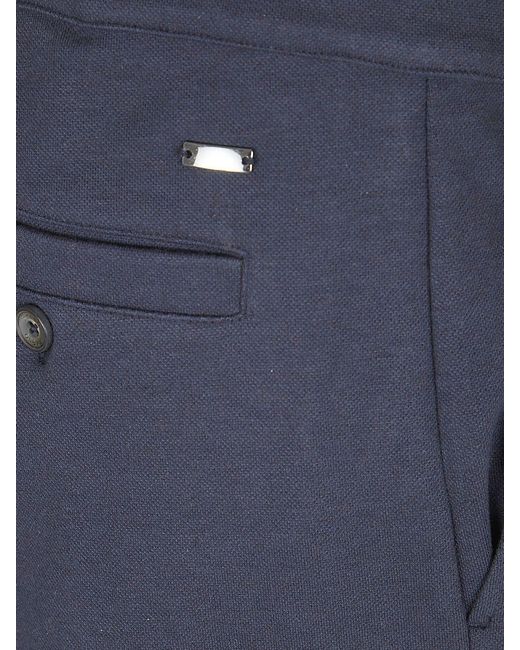 Herno Blue Pants for men