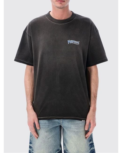 Represent Black Cotton Crew-Neck T-Shirt With Logo for men