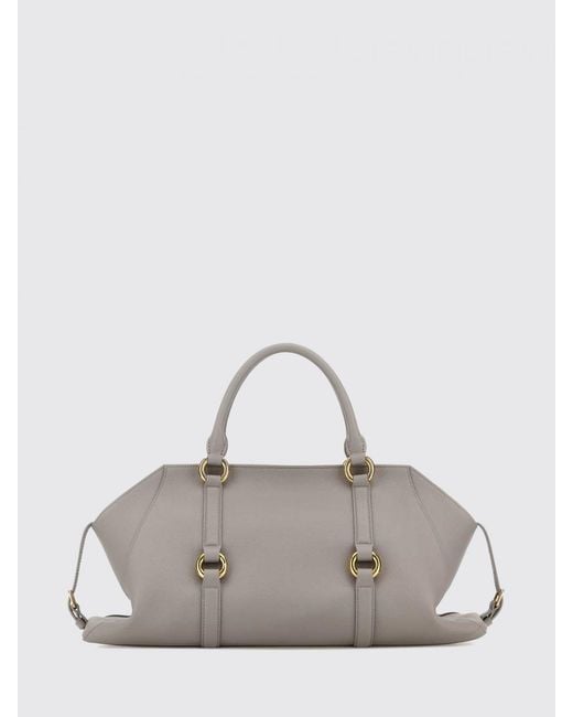 McQueen Gray Farringdon Leather Bag
