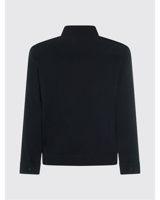 Lardini Black Cotton Shirt Jacket for men