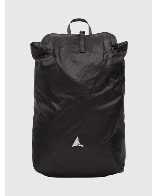 Roa Black Vaphi 15L Ripstop Packable Nylon Backpack With Logo for men