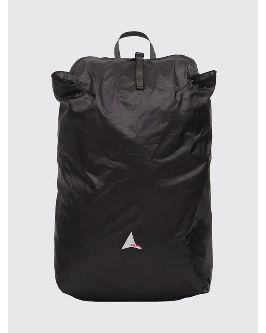 Roa Black Vaphi 15L Ripstop Packable Nylon Backpack With Logo for men