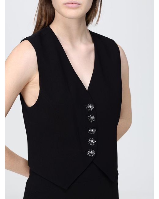 Pinko Black Tailored Polyester Vest