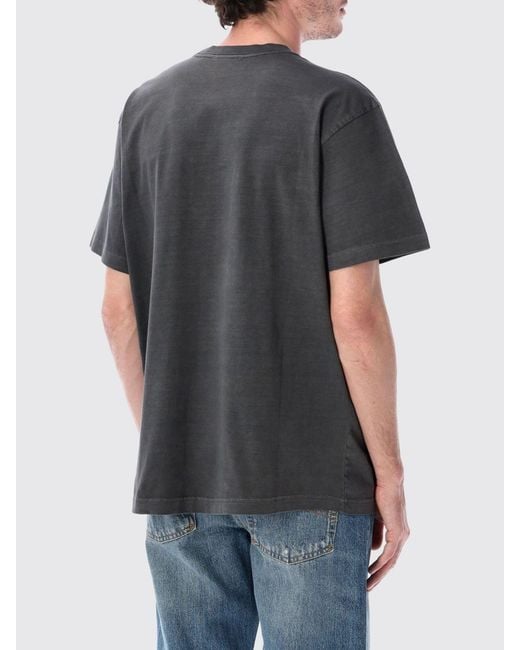 Obey Gray Printed Cotton T-Shirt for men
