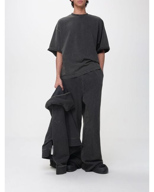 Entire studios Black Cotton Jogging Trousers for men