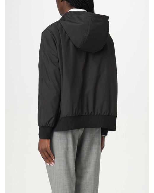 Moorer Black Nylon Jacket With Hood