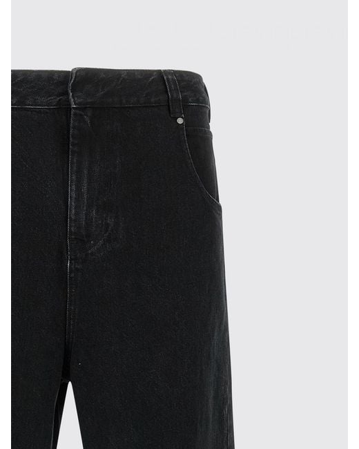 Entire studios Black Gem Wide Leg Denim Jeans for men