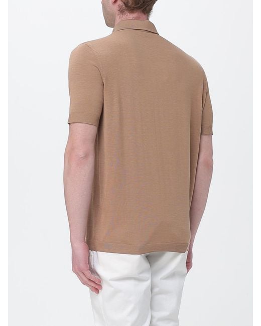 Kangra White Knit Polo Shirt for men
