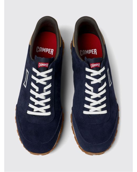 Camper Blue Drift Walk Suede Sneakers for men