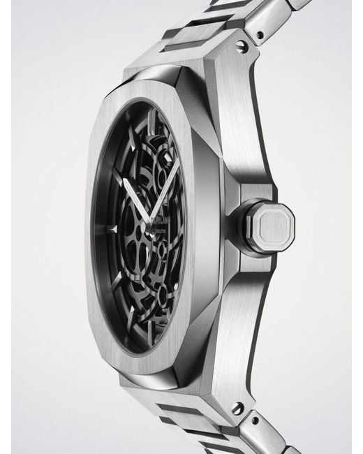 D1 Milano Gray Skeleton Watch 41.5 Mm for men