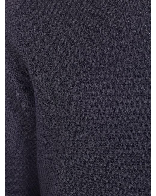 Zanone Blue Slim Fit Crewneck Jumper for men