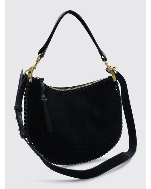 Isabel Marant Black Oskan Suede Bag