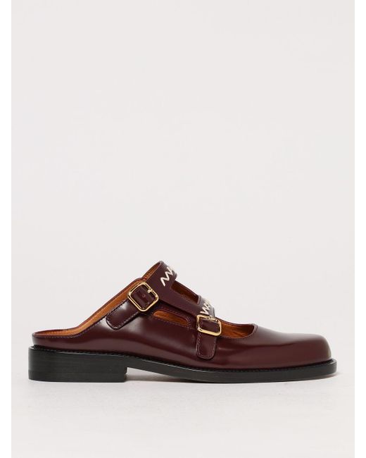 Mules di Marni in Brown