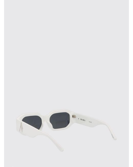 The Attico White Blake Sunglasses