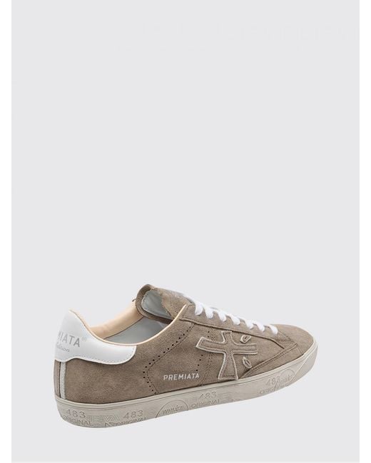 Premiata White Steven Used Leather Sneakers for men