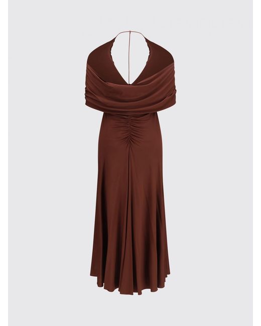 Self-Portrait Red Jersey Midi Dress