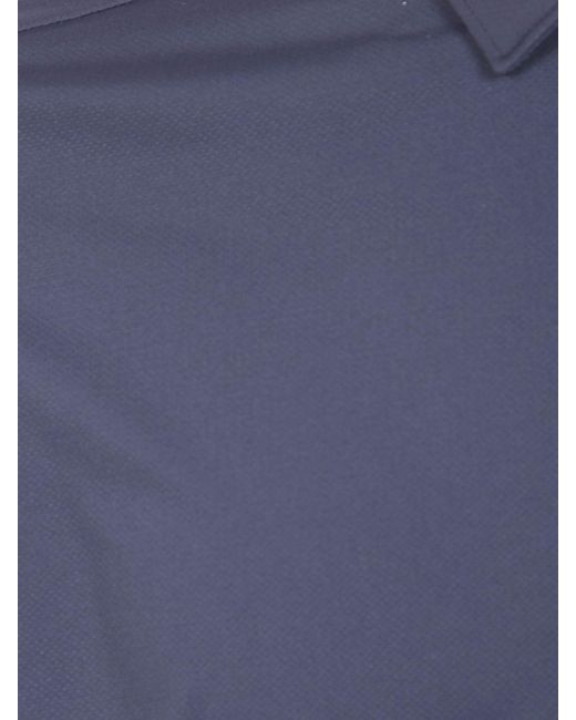 Rrd Blue Slim Fit Technical Polyamide Long-Sleeved Shirt for men