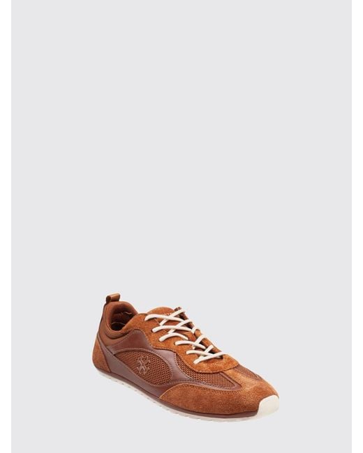 Tory Burch Brown Field Low Top Trainers
