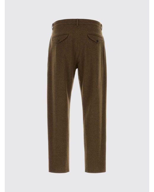 Jil Sander Brown Slim Fit Tailored Trousers for men