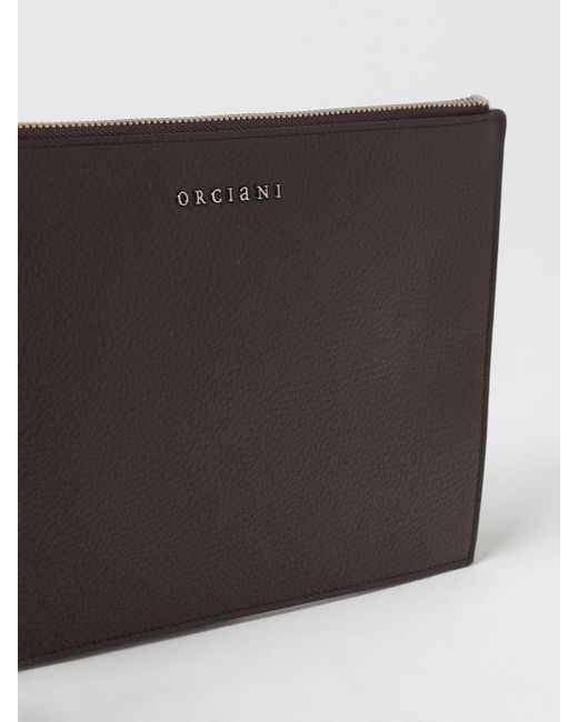 Orciani Gray Briefcase for men