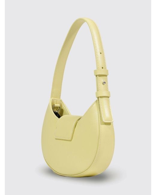 ARMANI EXCHANGE Metallic Hobo Shoulder Bag With Metal Logo
