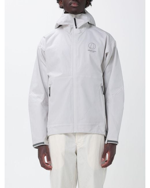 Murphy & Nye Gray Relaxed Fit Polyester Windbreaker Jacket With Hood for men