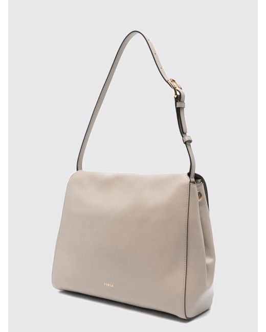 Furla Natural Domus M Leather Bag