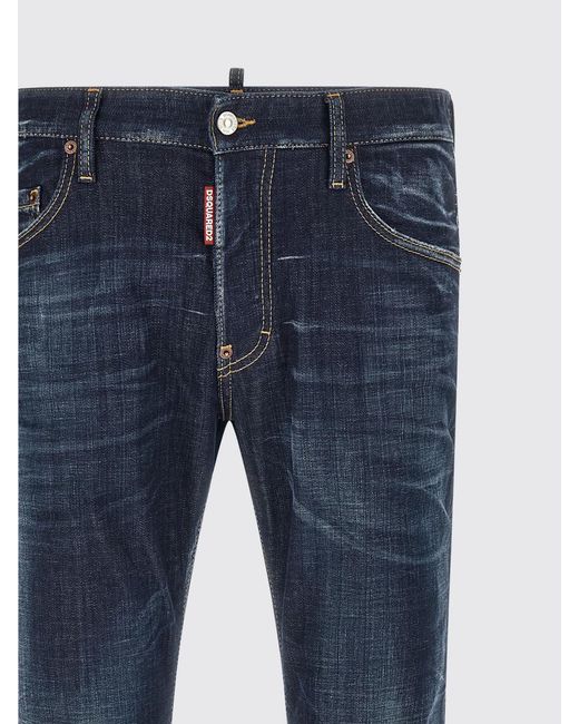 DSquared² Blue Skater Skinny Fit Stretch Denim Jeans for men