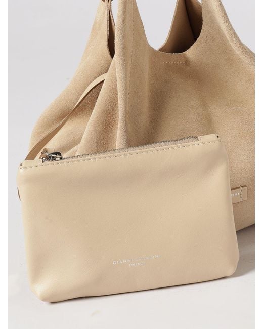 Gianni Chiarini Natural Dua Suede Bag